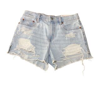 American Eagle Womens 90s Boyfriend Shorts Lightwash 4 NWT Casual Vacation